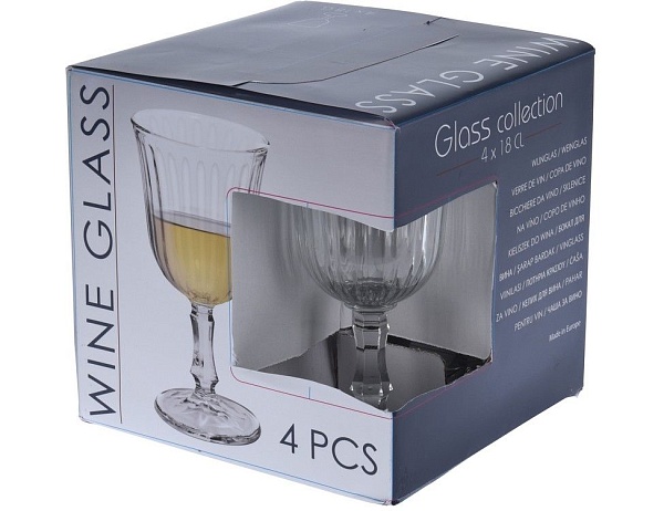 Набор бокалов для белого вина 180 мл Excellent Houseware 4 шт