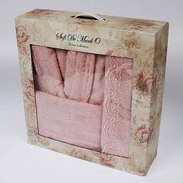 Комплект халат и 2 полотенца Sofi de Marko Linda розовый