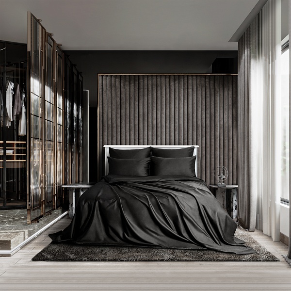 Комплект постельного белья 1,5 - спальный Soft Silver, икра