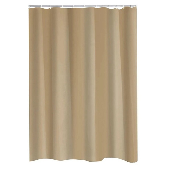 Штора д/ванных комнат Uni кремовый 180х200