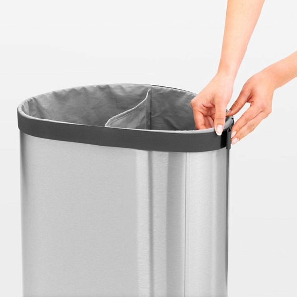 Бак для белья 55 л Brabantia серый