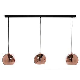 Люстра ball, 3 плафона, бронзовая в глянце
