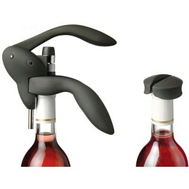 Набор: штопор+запасная спираль+обрезатель фольги Классический""