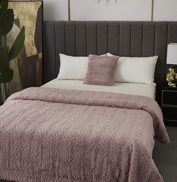 Теодор (пепел роза) Покрывало 210х230