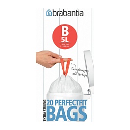 Пакеты для мусора 5 л Brabantia PerfectFit B 5 л 20 шт