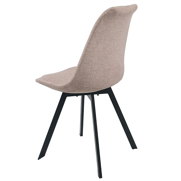 Набор из 4 стульев pirel, шенилл, пыльная роза