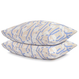 Набор из двух наволочек сиреневого цвета с принтом Полярный цветок из коллекции scandinavian touch, 