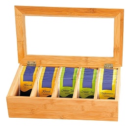 Коробка для чая для хранения чая 36х20х9 см натуральный