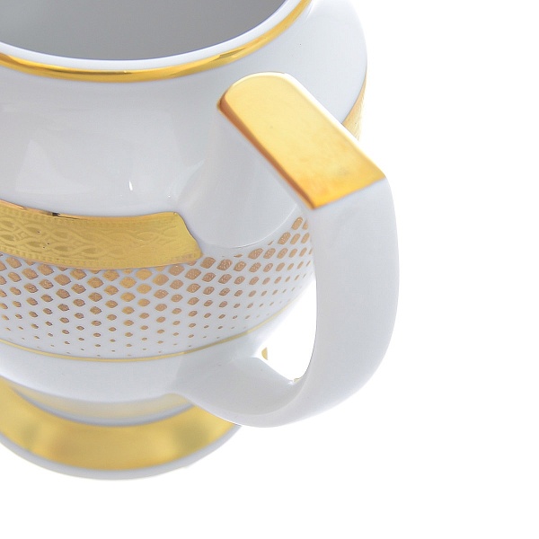 Сервиз чайный на 6 персон Falkenporzellan Deluxe Shape Rio White Gold