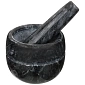 Ступка с пестиком Black Marble 9 х 7 см  