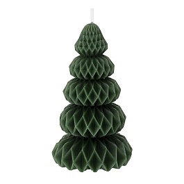 Свеча 19 см Tkano Origami зеленый