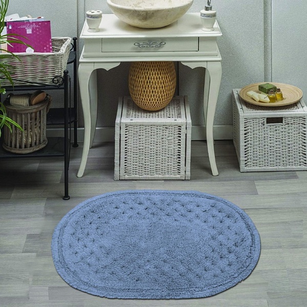 DEBORA (синий) Коврик для ванной 60х100