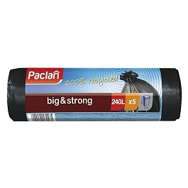 Мешки для мусора 240 л Paclan Super Strong 5 шт чёрный