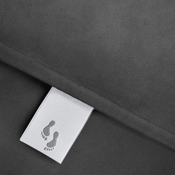 Комплект постельного белья евро Soft Silver, серый космос