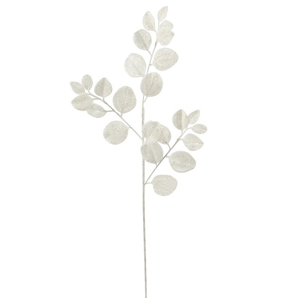 Ветка с глиттером 81 см Азалия белая