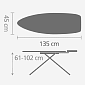 Гладильная доска 135 х 45 см Титановые круги Brabantia Размер D