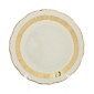 Набор тарелок 25 см Thun Мария Луиза золотая лента ivory 6 шт