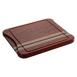 Доска для стейка двусторонняя Platano 30 х 24.5 х 2.2 "Венеция", падук, граб, термоясень, амарант