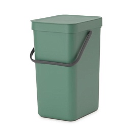 Ведро для мусора 12 л Brabantia Sort & Go тёмно-зелёный