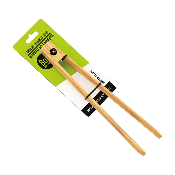 Щипцы короткие из бамбука 800 Degrees Yakitori Barbecue Bamboo Tongs