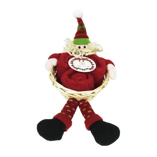 Набор полотенец для рук 30 х 30 см Sofi de Marko Санта 3 шт красный