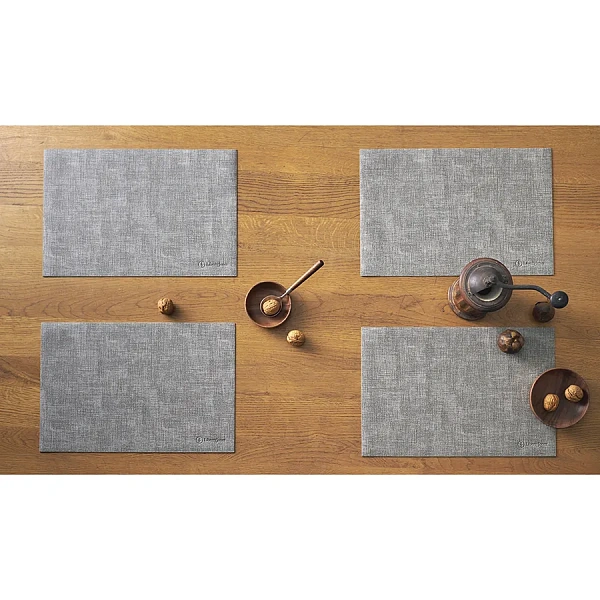 Набор салфеток сервировочных 4шт 30х45 см, Leanera серый