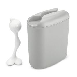 Контейнер с ложкой 1,5 л Koziol Hot Stuff L organic серый