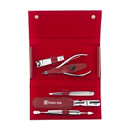 Маникюрный набор Zwilling Inox 5 предметов красный