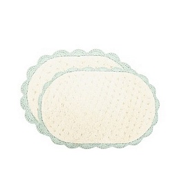 VANDA (ментол) Набор ков. для ванной кружевной 60х100 и 50х70