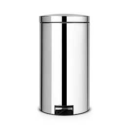 Бак мусорный с педалью 45 л Brabantia Pedal Bin Bo стальной полированный
