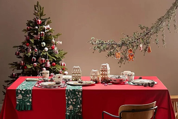 Салатник 23 см Tkano Nordic winter белый