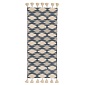 Ковер из хлопка синего цвета argyle из коллекции ethnic, 70х160 см