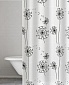 Штора для ванных комнат 180 х 200 см Ridder Moonflower белый-черный