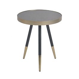 Стол hedda, D40 см, черный/матовое золото