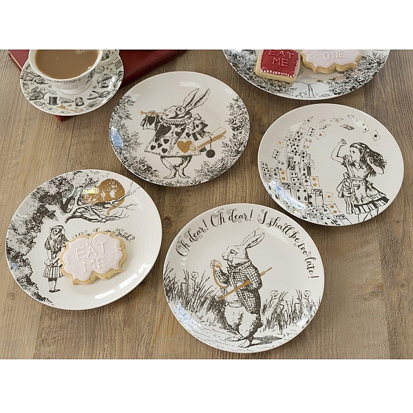 Набор десертных тарелок Kitchen Craft Алиса в Стране чудес 4 шт
