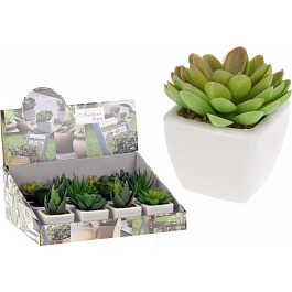 Цветок искусственный в горшке