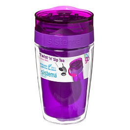 Термокружка для чая 370 мл Sistema To-Go фиолетовый