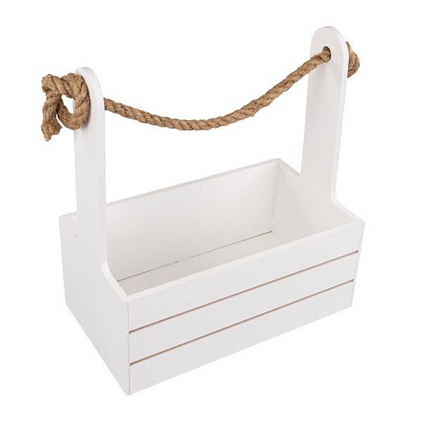 Корзина 25 х 15 х 30 см Азалия белый