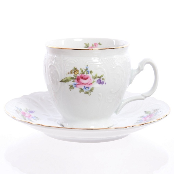Набор чайных пар 6 персон Bernadotte Полевой цветок 12 предметов