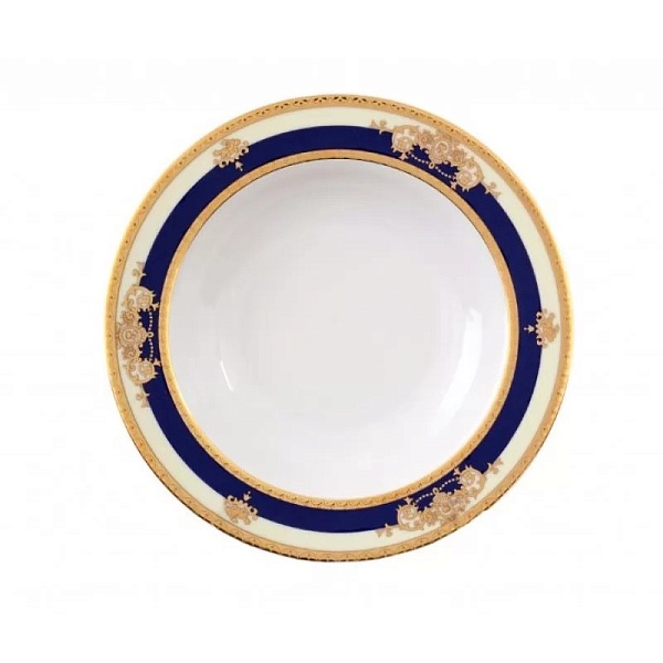 Набор суповых тарелок 22 см Thun Яна кобальтовая лента 6 шт