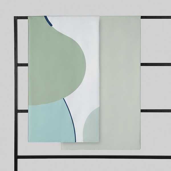 Комплект постельного белья из сатина Tkano Freak Fruit бирюзовый