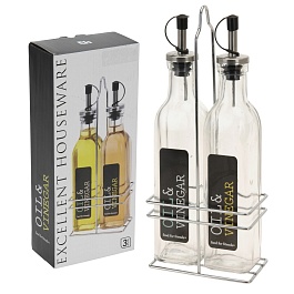 Набор ёмкостей для масла и уксуса на подставке