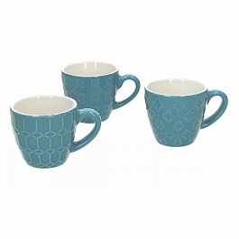 Чашка кофейная 90 мл Tognana Relief Kubik azzurro