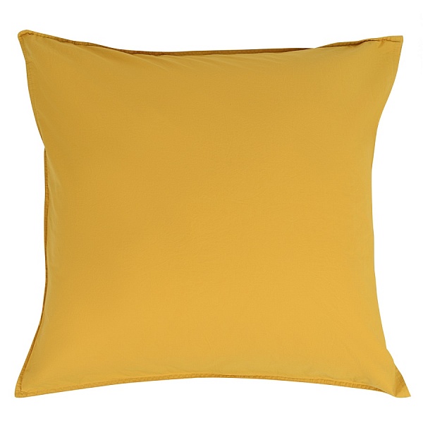 Набор из двух наволочек из органического стираного хлопка Tkano Essential 70 x 70 см горчичный