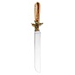 Нож для хлеба 29 см Кольчугинский мельхиор Бабочки кованый