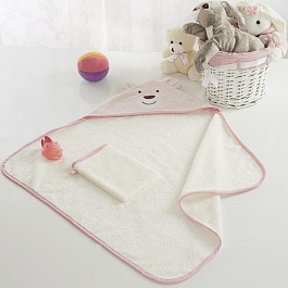 Комплект полотенце и мочалка Sofi de Marko Fanny розовый