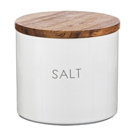 Контейнер для хранения соли с деревянной крышкой Smart Solutions 0,6 л