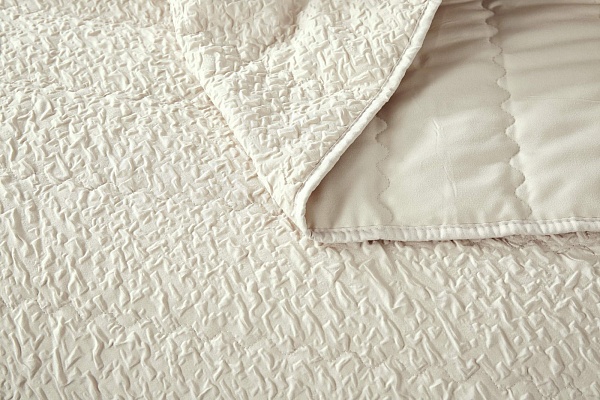 Комплект из покрывала и наволочки 160 х 220 см Sofi de Marko Надин молоко