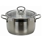 Кастрюля нерж 6,3л 24 x 14 см SENSO стеклянная крышка