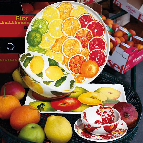 Блюдо сервировочное 33 х 22 см Mele Dieta Mediterranea Fruits